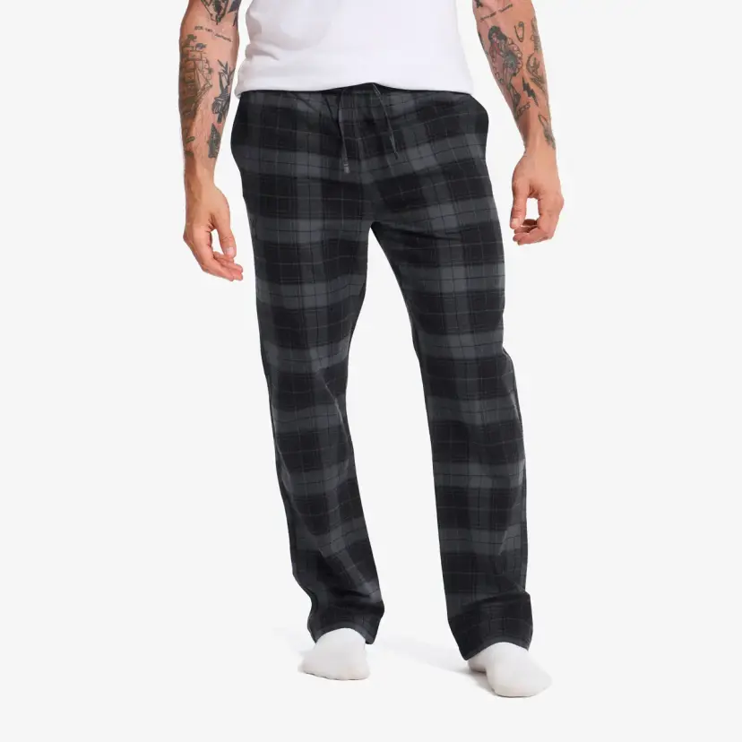 RevolutionRace Lodge Flannel Pants Herre Black/Anthracite