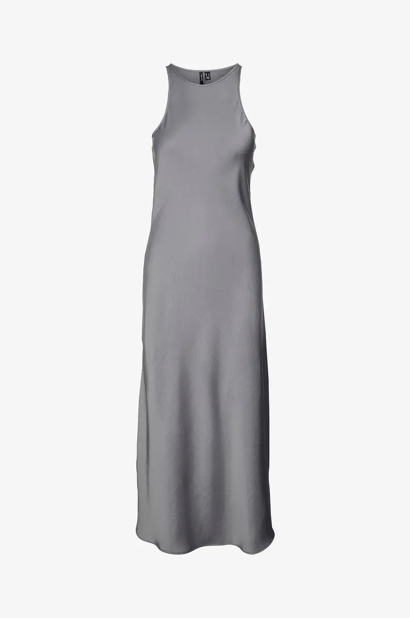 Vero Moda Maxikjole vmKate SL Maxi Dress Wvn Exp - Grå