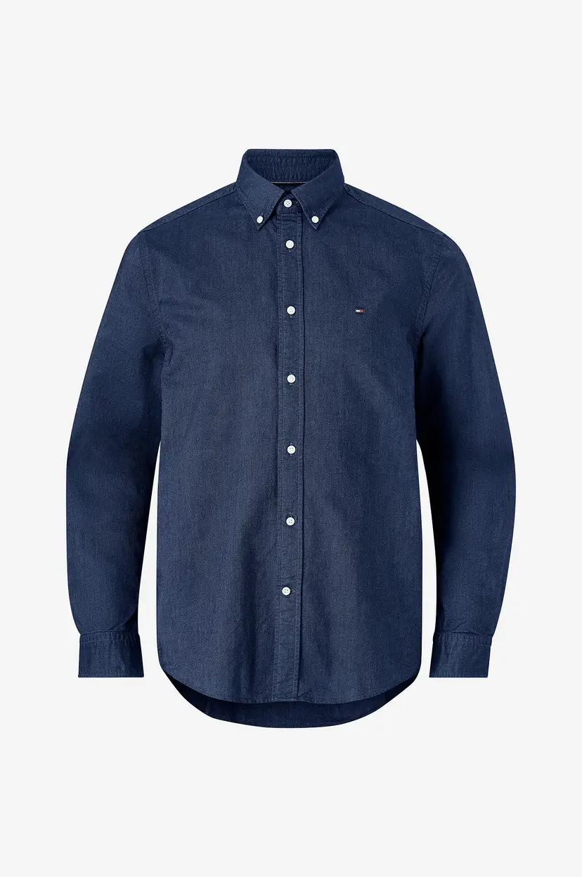Tommy Hilfiger Skjorte Solid Heritage Oxford RF Shirt - Blå