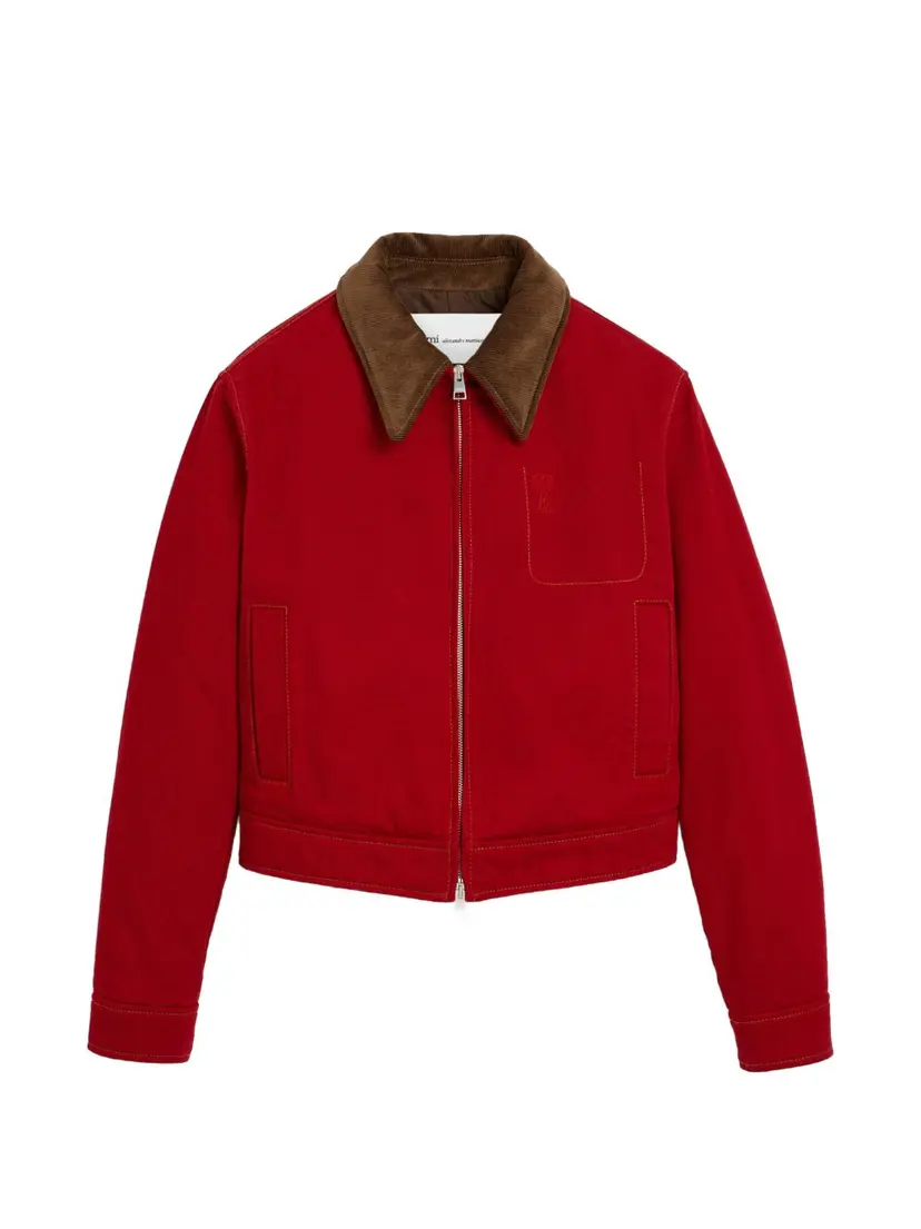 Ami Paris Ami Paris Denimjakker – Rød