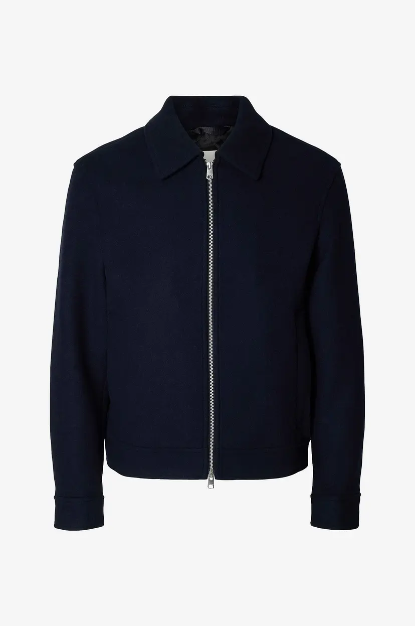 Selected Men Jakke slhPhilip Wool Blend - Blå