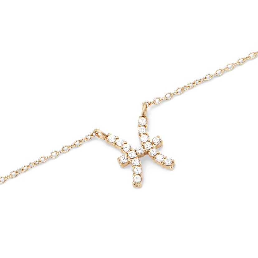 Daniel Wellington Gold Necklace Crystal Zodiac Chain | DW