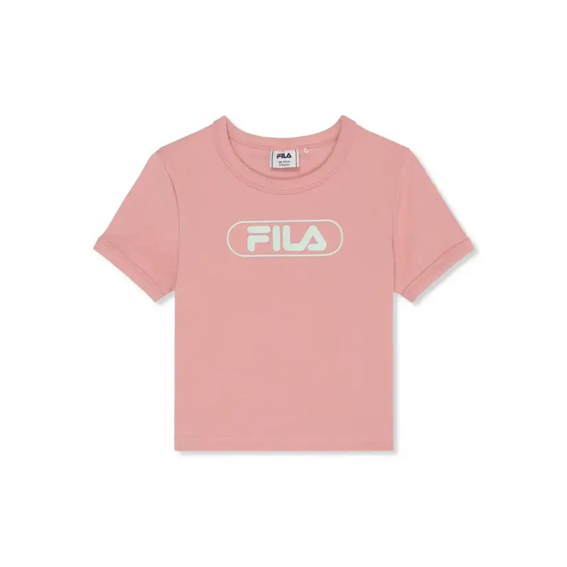 Fila Fila Ceranova Slim Cropped T-Skjorte Pink (146/152)