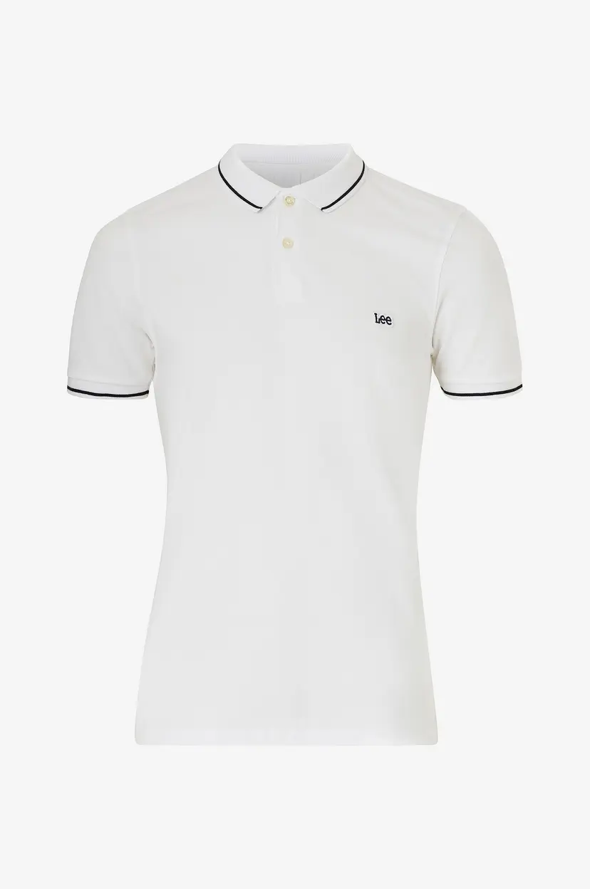Lee Pologenser Piqué Polo - Hvit
