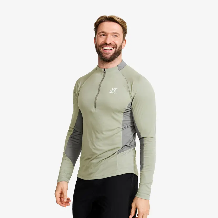 RevolutionRace Force Light Half-zip Top Herre Shadow/Castor Gray