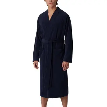 Schiesser Schiesser Terry Bathrobe Marine Medium Herre