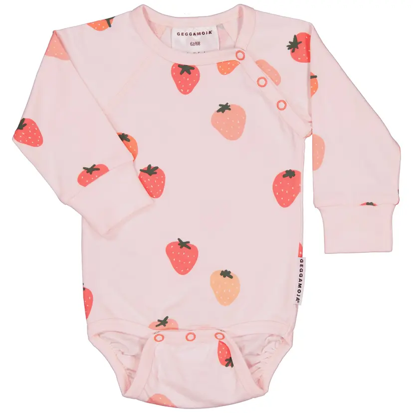 Geggamoja Body Bambu Strawberry - 74/80