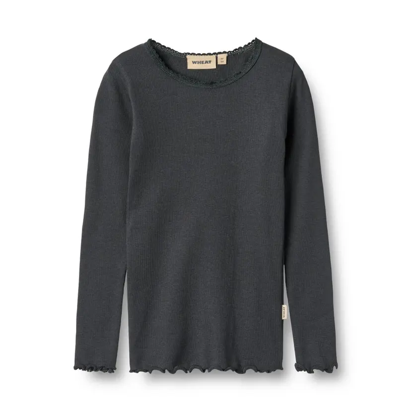 Wheat Wheat, Rib T-Shirt L/S Reese, Night