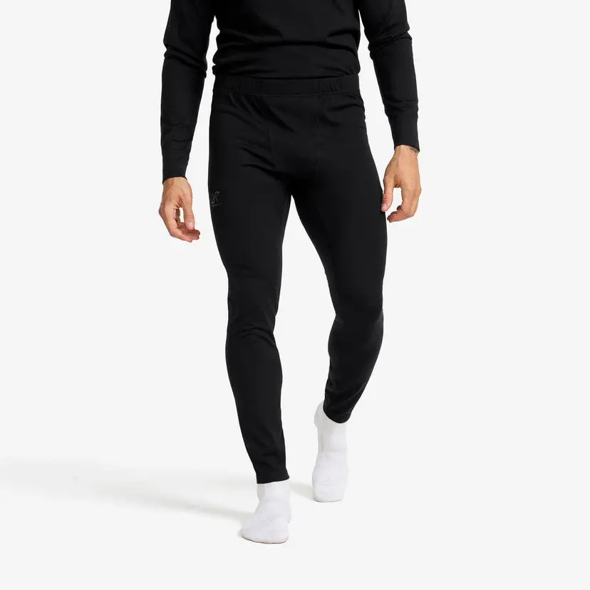 RevolutionRace Route Merino Light Base Layer Pants Herre Black