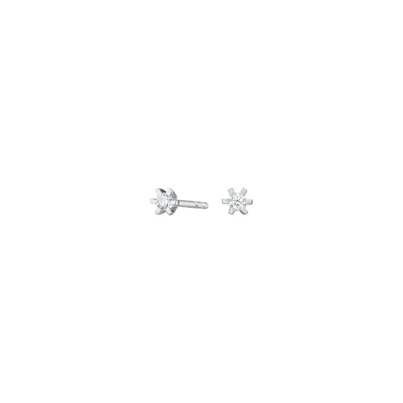 Herman Siersbøl Herman Siersbøl Øreringe - Nordahl - Sølv ørestikker med klar sten 2,5mm - 30161620900