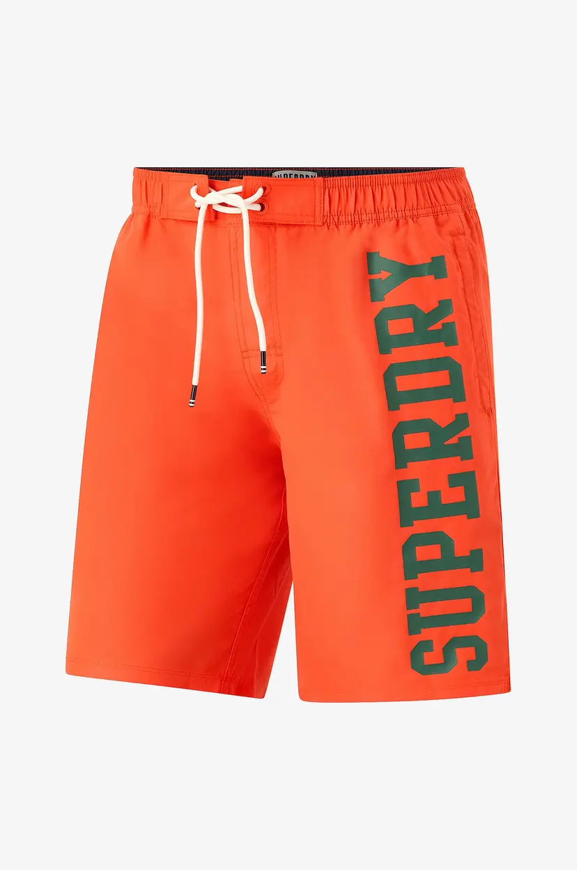 Superdry Badebukse Logo 19 Boardshort - Orange