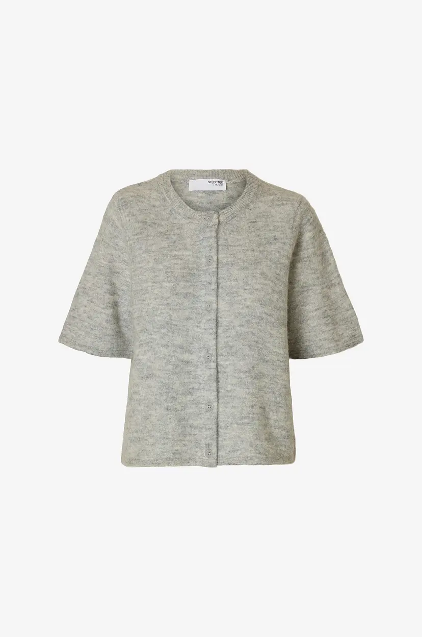 Selected Women Kardigan slfLulu 2/4 Knit - Grå