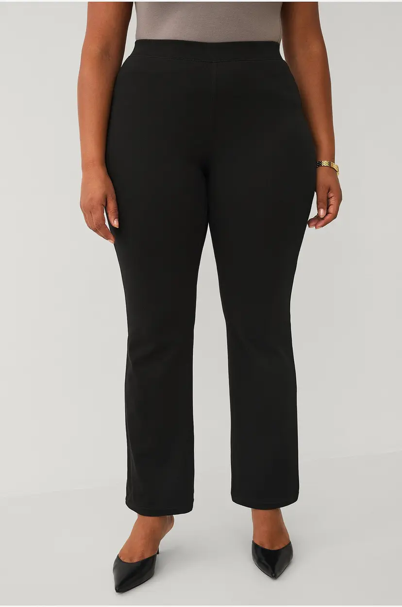 Ellos Plus collection Tregging med bootcuter - Svart