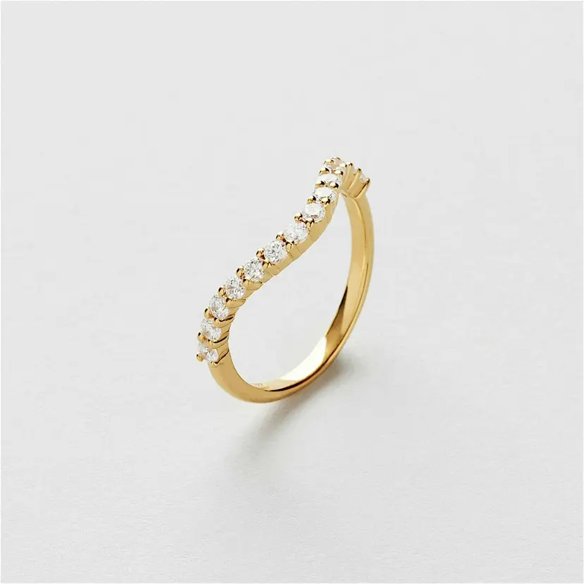 Safira Bling Curve Ring