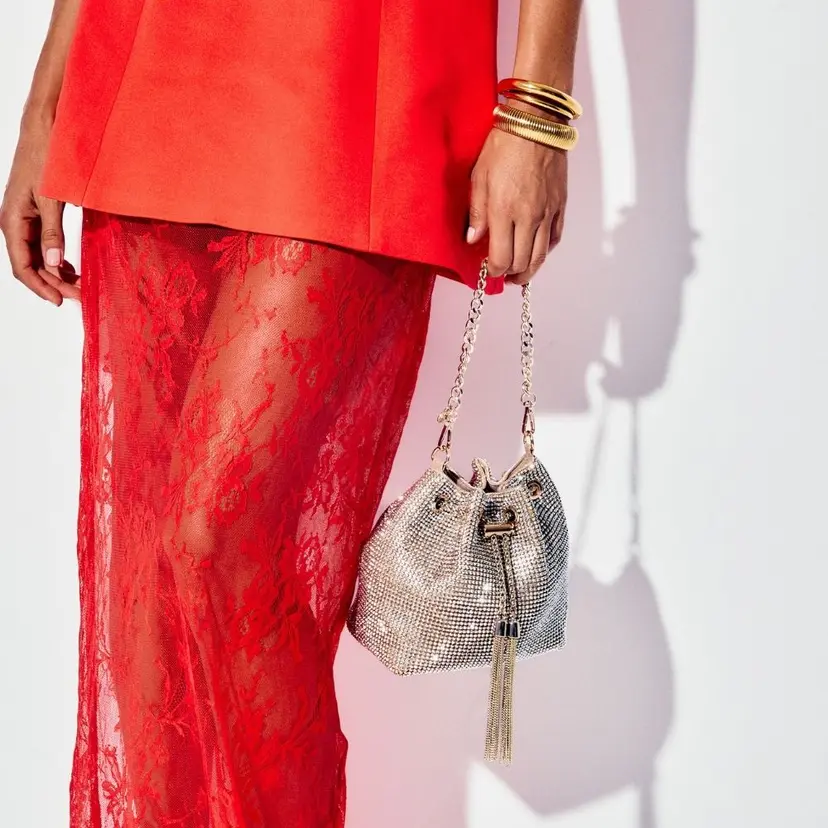 Olga Berg Miranda Top Handle Champagne