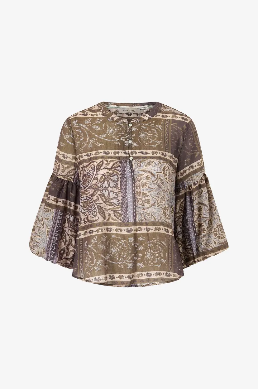 Costamani Bluse Johanna Shirt - Brun