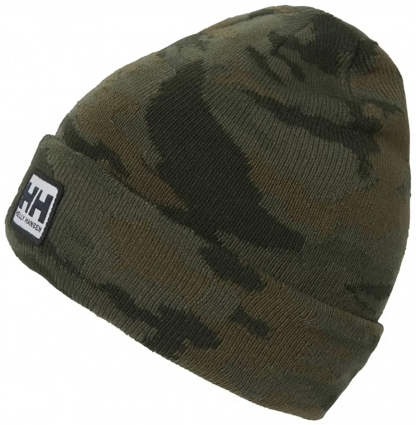 Helly Hansen Mørk Grønn Camo Helly Hansen K Urban Cuff Beanie Lue (49/50)