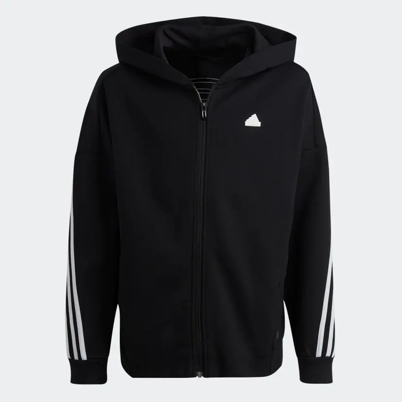 Adidas Future Icons 3-Stripes Full-Zip Hooded Treningsoverdel