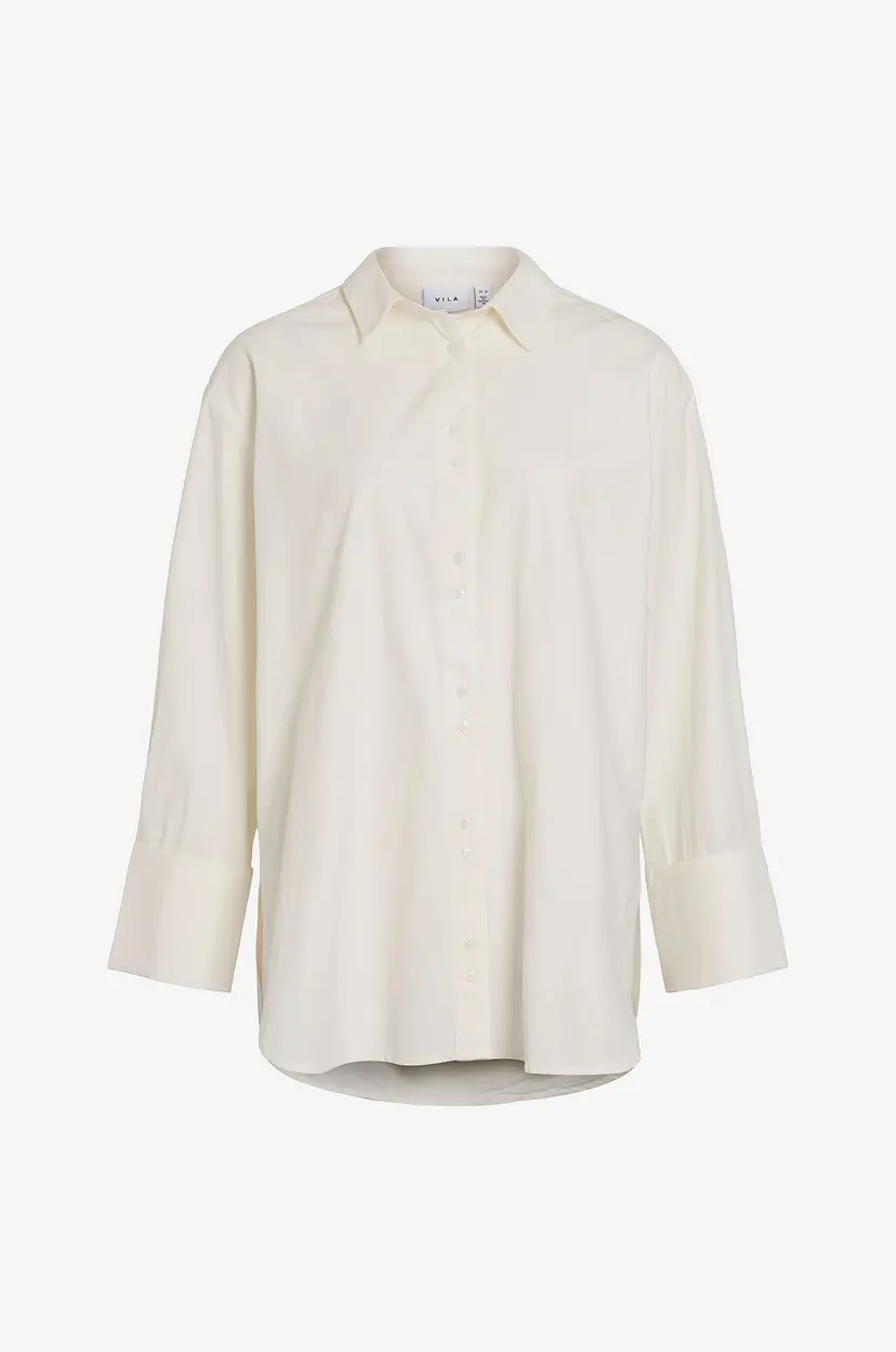 Vila Skjorte viMarlene L/S Loose Shirt - Hvit