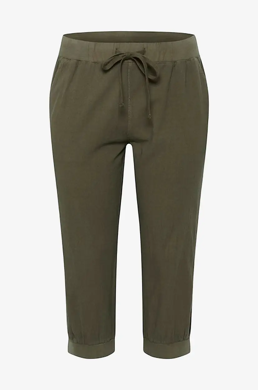 KAFFE Curve Bukse kcNana Capri Pants - Grønn