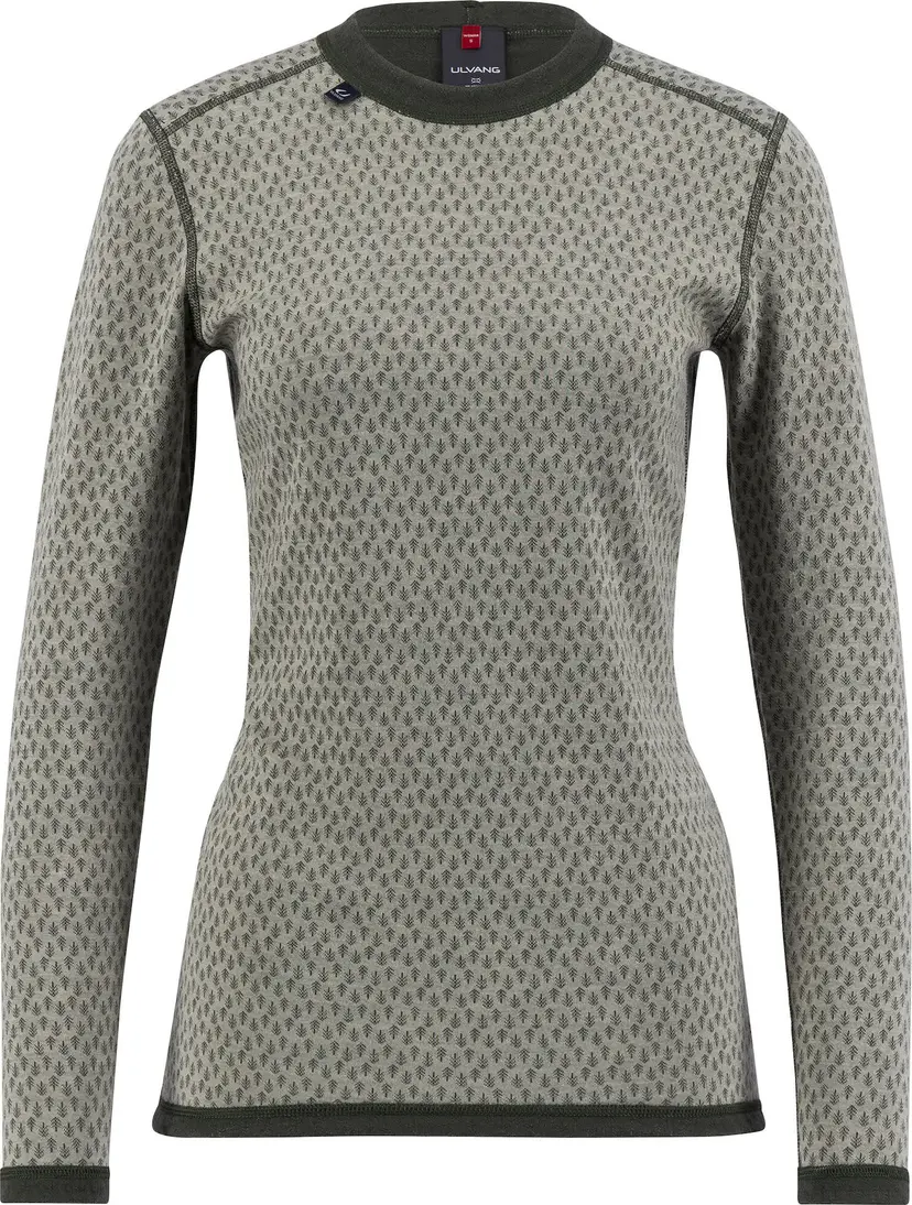 Ulvang Ulvang Women's Comfort 200 Round Neck Agate Grey/Urban Chic