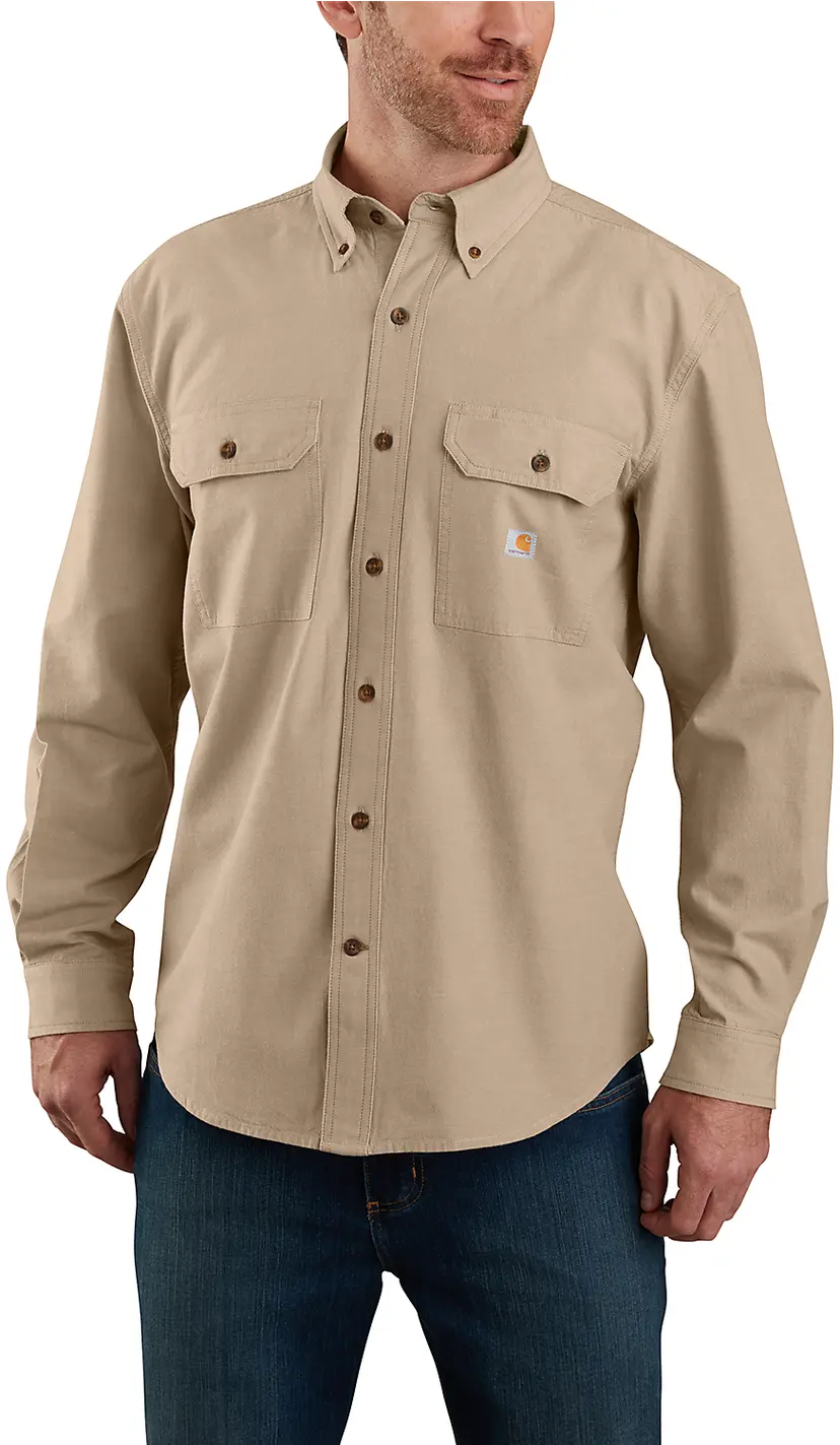 Carhartt Workwear Carhartt Workwear Carhartt M's Loose Chambray L/S Shirt Dark Tan Chambray