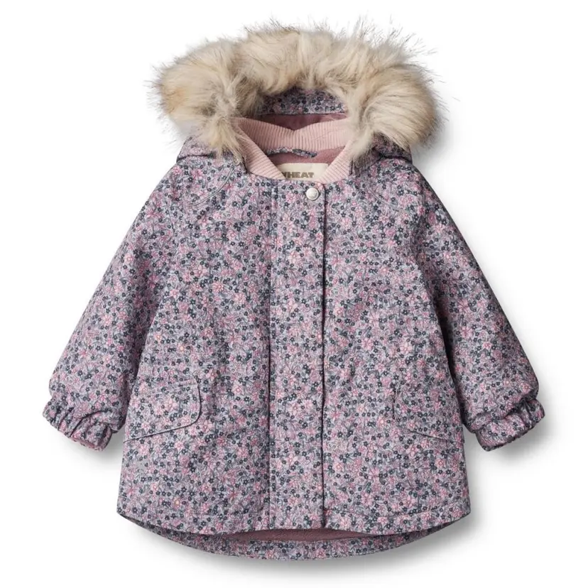 Wheat Wheat - Vinterjakke Mini Mathilde Tech Winter Flowers