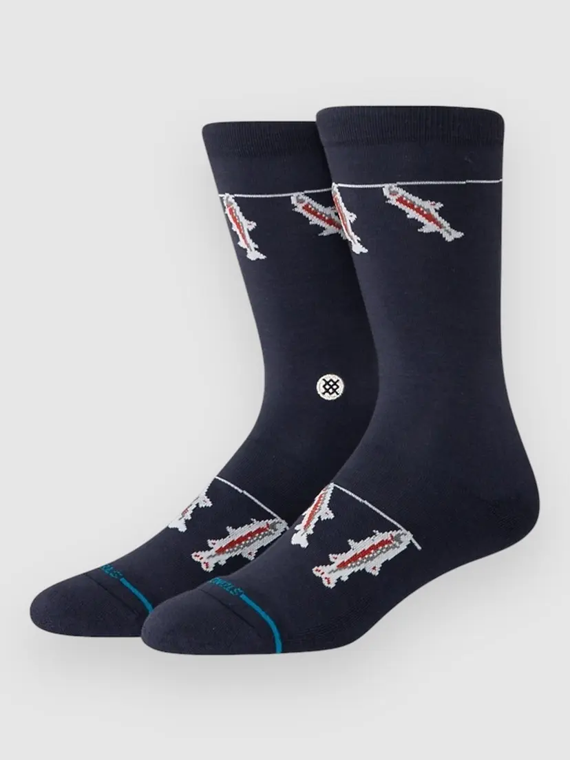 Stance Stance Gone Fishin Crew Socks mønster