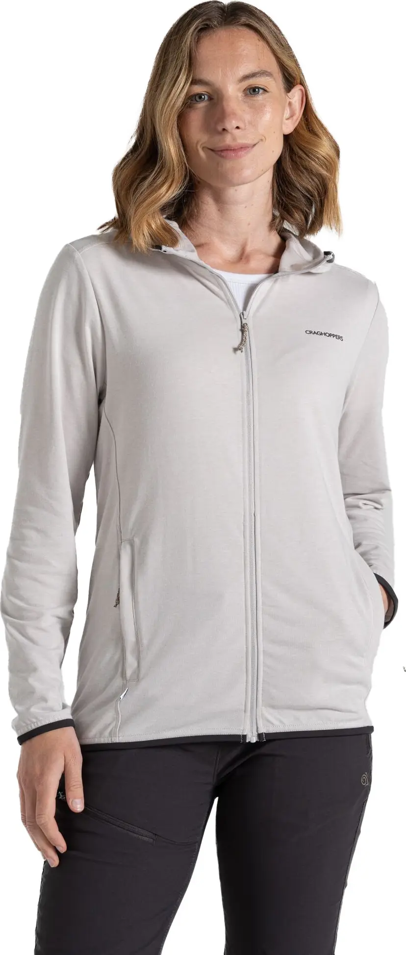 Craghoppers Craghoppers Women's Nosilife Afia Hooded Jacket Light Grey Marl