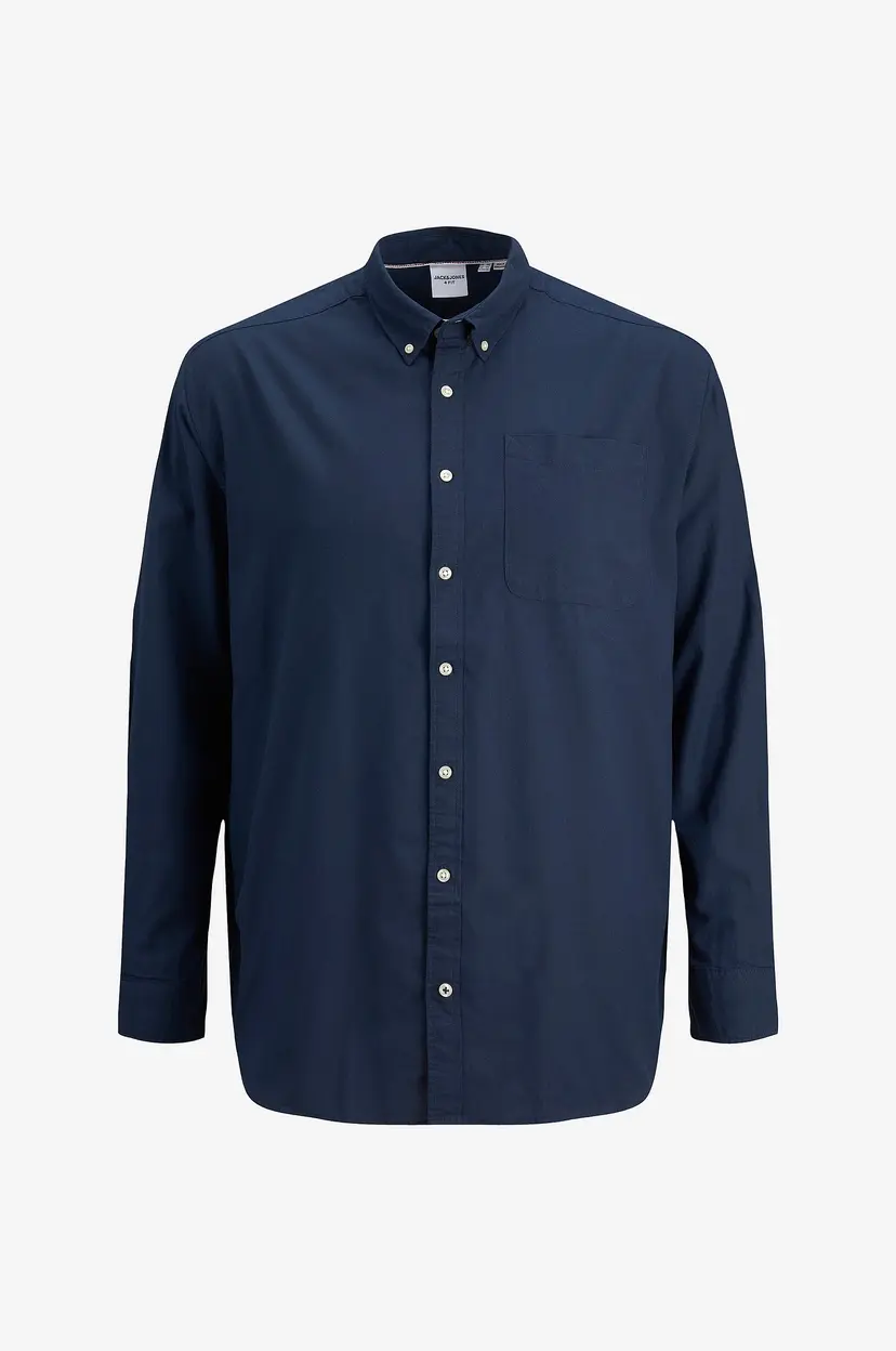Jack & Jones Plus Skjorte Jjeoxford Shirt L/S S21pls - Blå