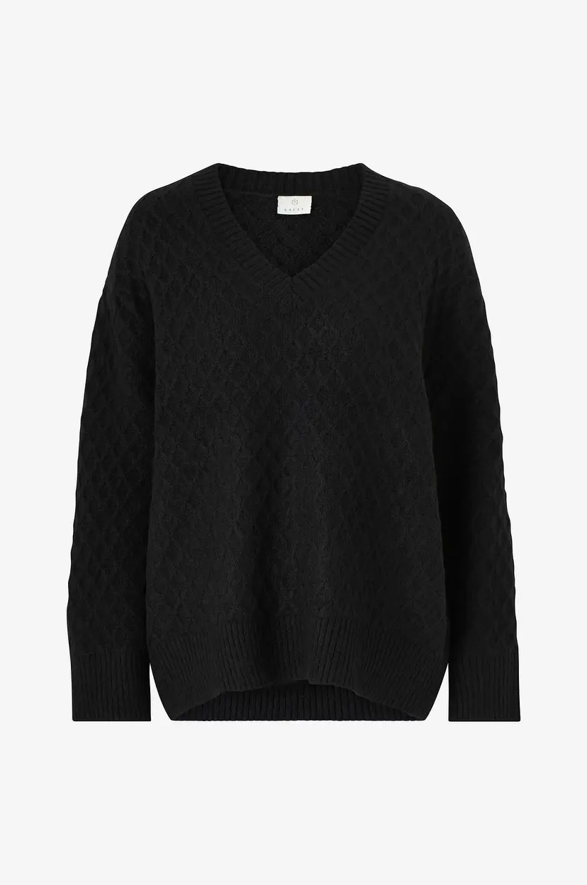 Kaffe Genser kaSelma Knit Pullover - Svart