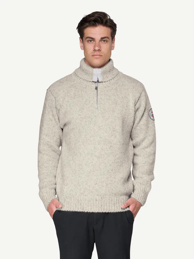 Devold Devold - Nansen Wool Zip Neck - Large - Grå