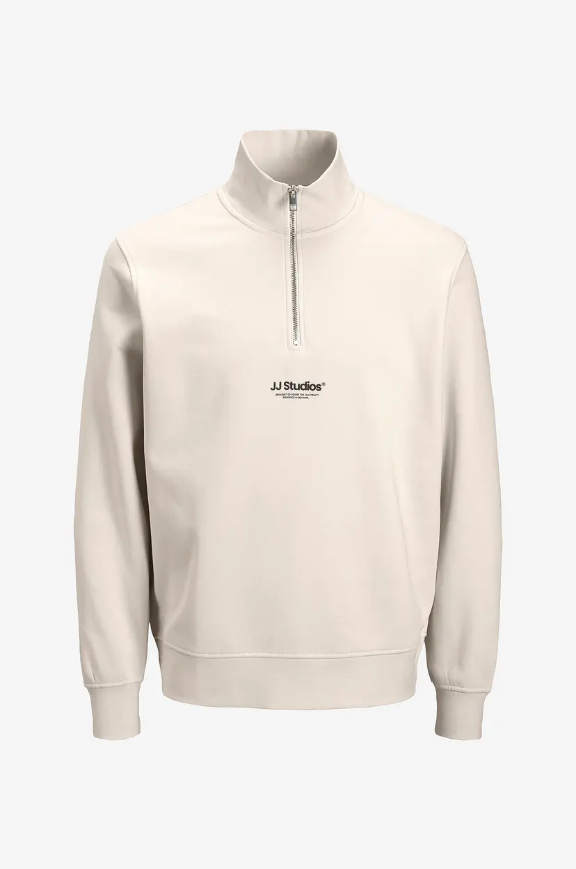 Jack & Jones Junior Collegegenser jjeSoho Sweat Quarter Zip HN J - Beige