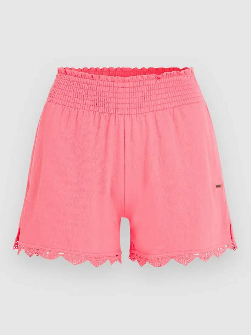 O'Neill O'Neill Essentials Ava Smocked Shorts rosa