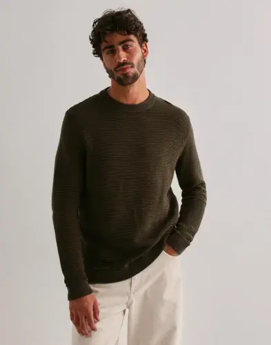 Solid Solid SDValencia knit pullover Strikkegensere Brun