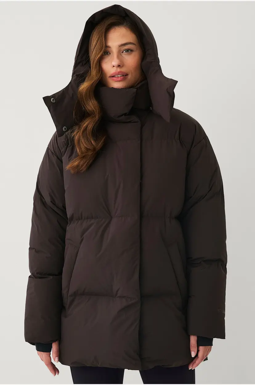 Áhkká Pufferjakke Down Puffer Jacket - Brun
