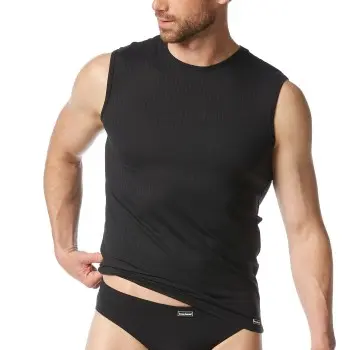 Bruno Banani Bruno Banani Check Line 2 0 Tanktop Svart polyamid XX-Large Herre