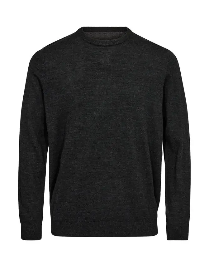 Black Blue Reg fit on-neck merino