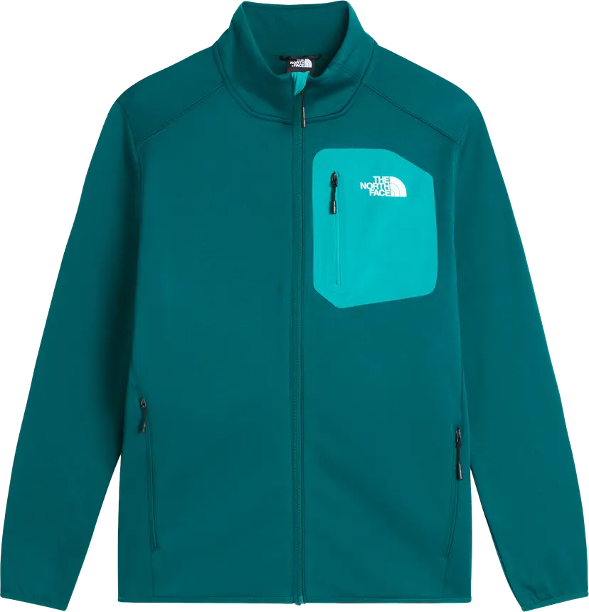 The North Face The North Face Men's Crest Full-Zip Fleece Pacific Teal/TNF Black