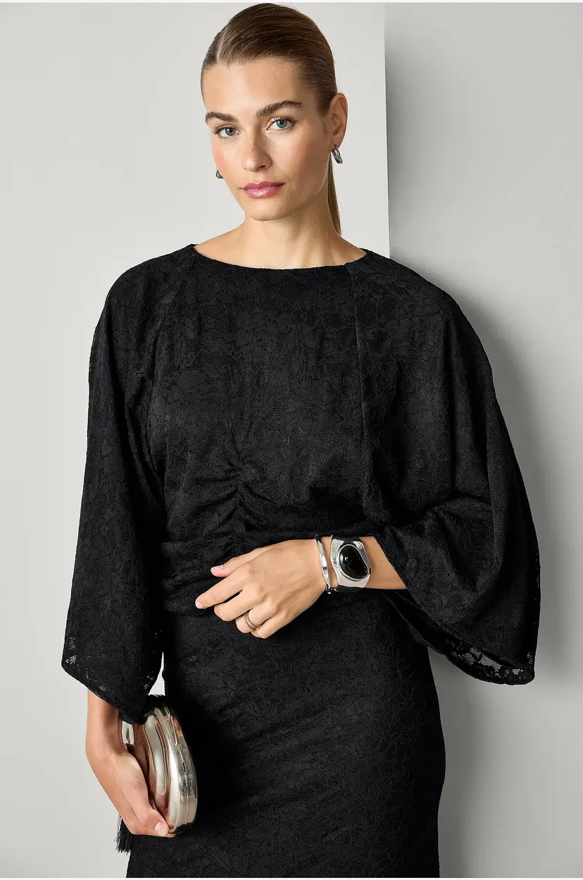 Joelle Bluse i blonde - Svart