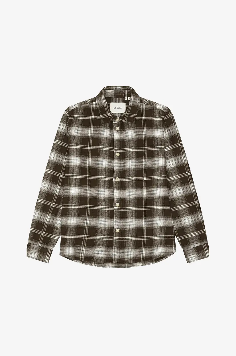 Les Deux Flanellskjorte Check Overshirt - Brun