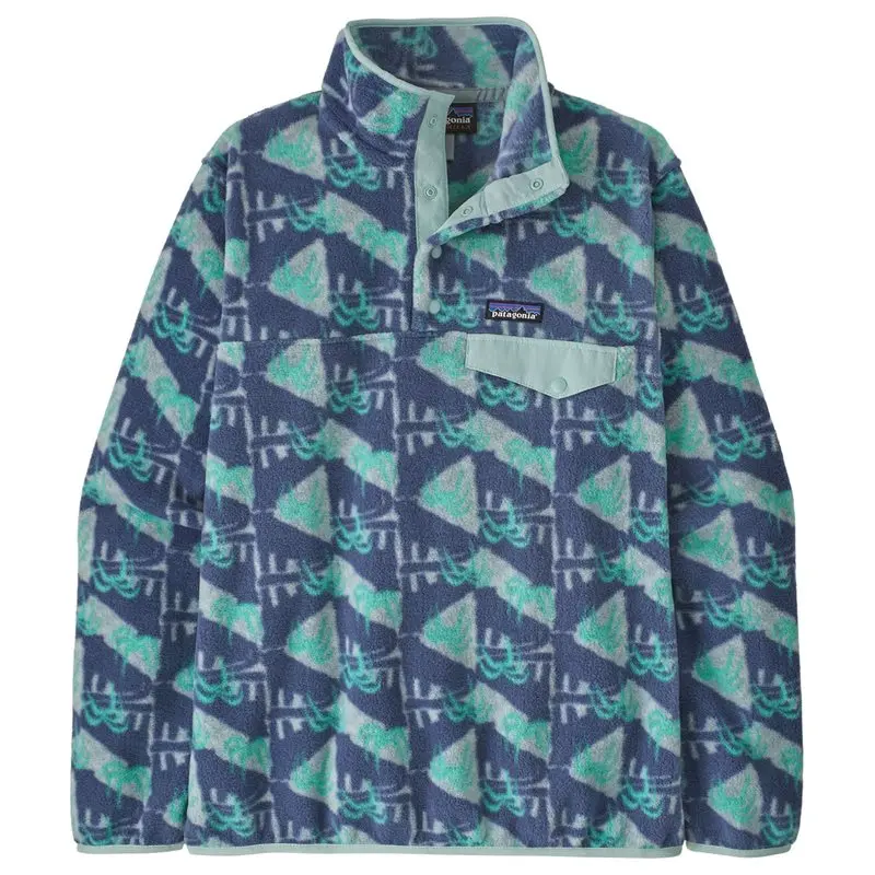 Patagonia Patagonia W's LW Synch Snap-T P/O Jaguar Geo: Blue Sage