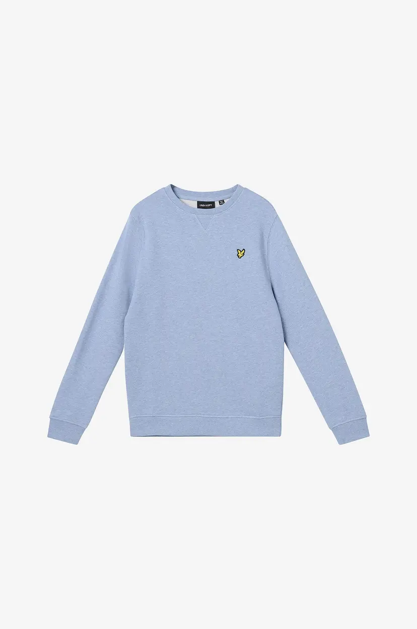 Lyle & Scott Collegegenser Heather Crew Neck Sweatshirt - Blå