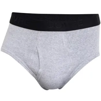 Dovre Dovre Brief With Fly Grå økologisk bomull 3XL Herre
