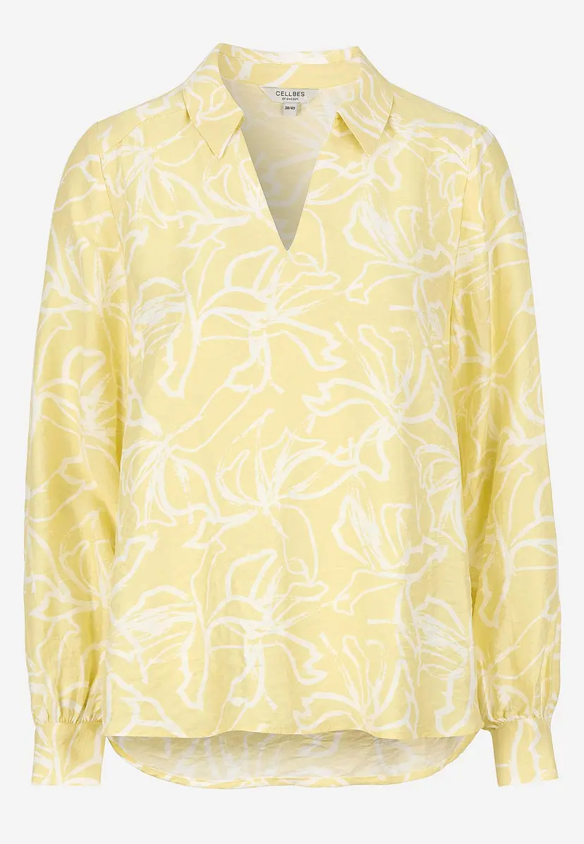 Cellbes of Sweden Vevet bluse med vide ermer