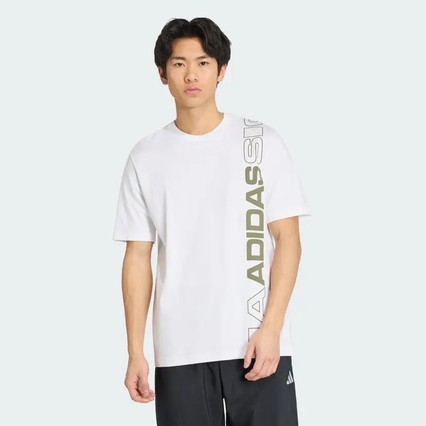 Adidas VERTICAL LINEAR LOGO GRAPHIC T-SHIRT