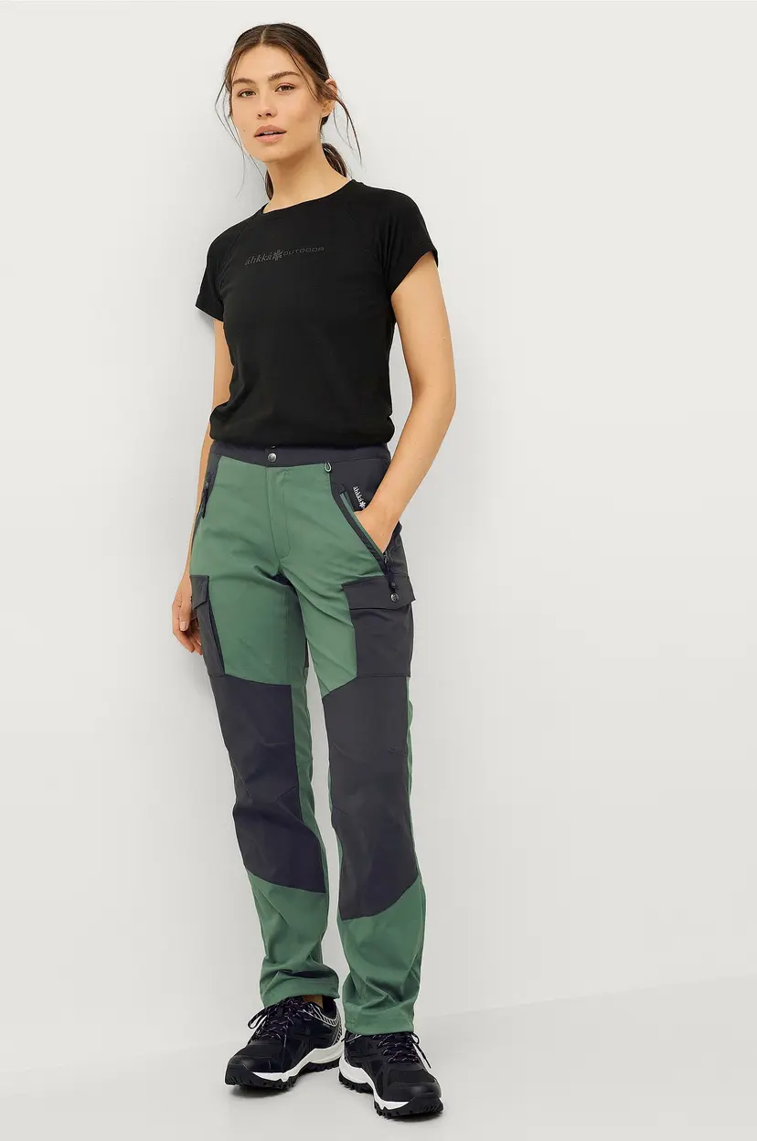 Áhkká Turbukse Colourblock W - Grønn