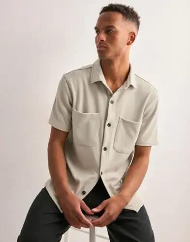 Only & Sons Only & Sons Onsnewkodyl Reg Ss Shirt Kortermede skjorter Beige