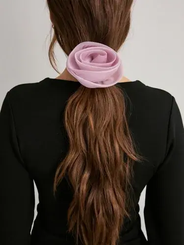 Becksöndergaard BECKSÖNDERGAARD - Rosa - Organza Rosea Scrunchie