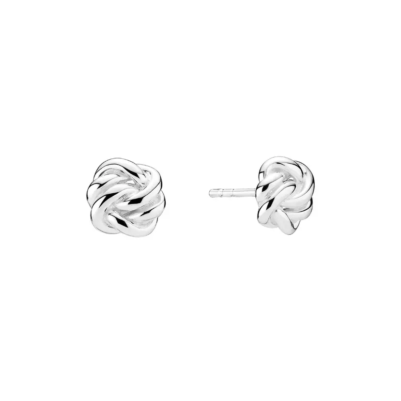 Lund Lund Copenhagen - Knude ørestikker i sterling sølv, 9x8mm - 9091326-4